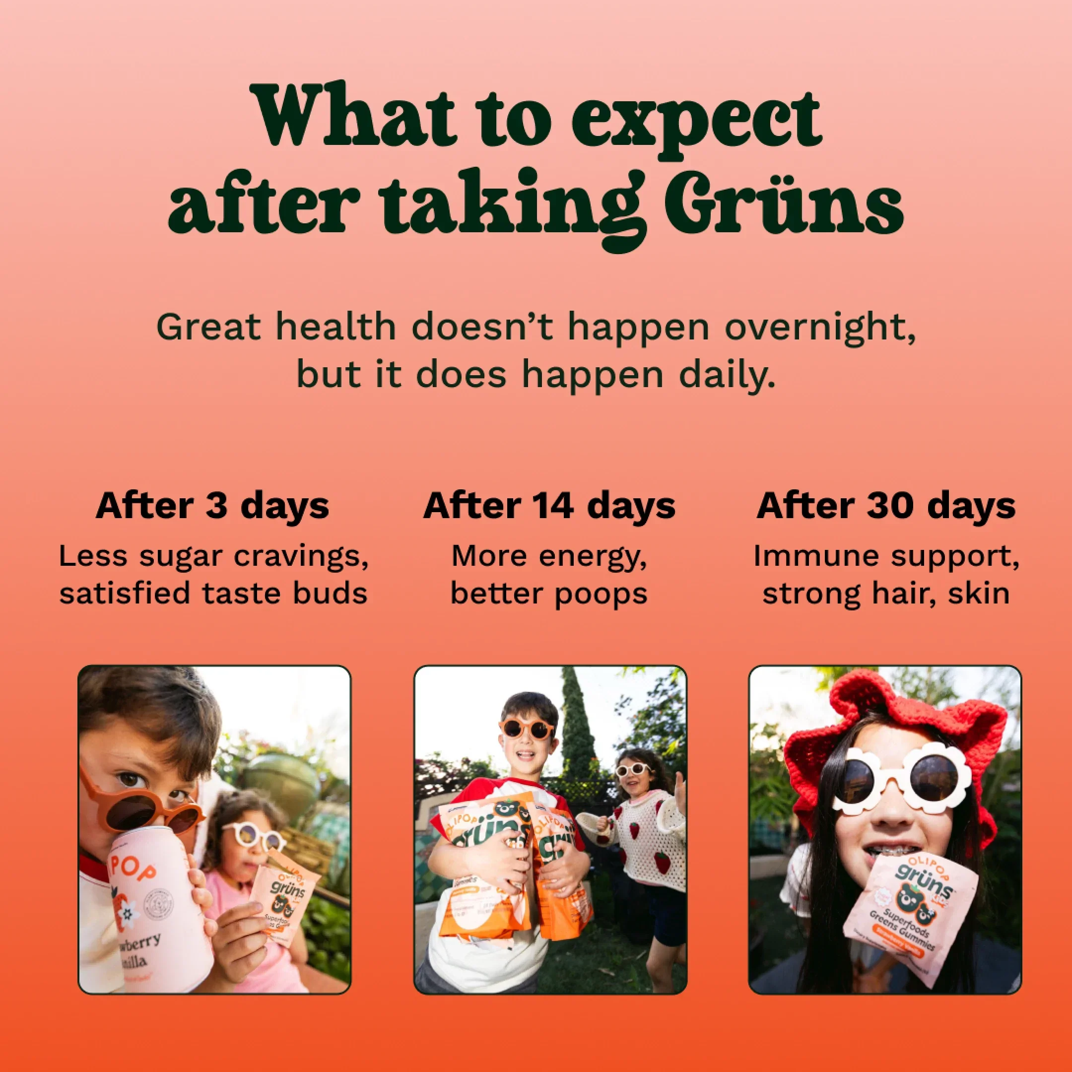 Grüns Kids OLIPOP® - Ready Routine